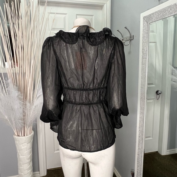 Black Ruffle Top - Picture 5 of 5